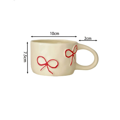 Schöne Schleifen-Design Keramiktasse