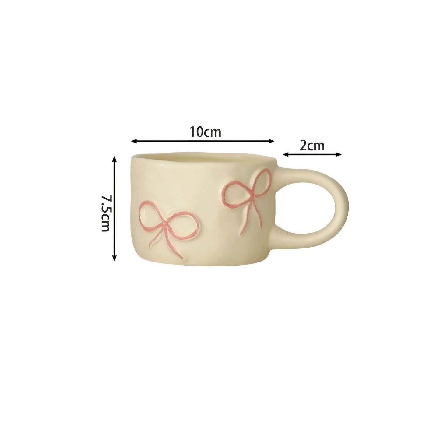Schöne Schleifen-Design Keramiktasse
