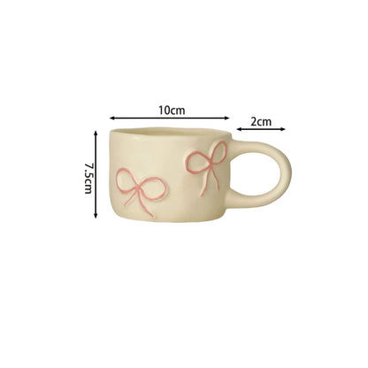 Schöne Schleifen-Design Keramiktasse