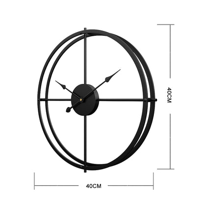 Leise Wanduhr aus Eisen im modernen Design