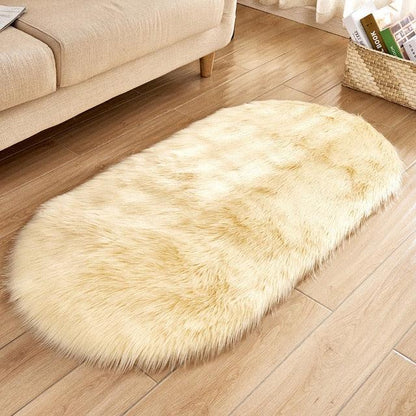 Luxuriöser Faux Schaffell-Teppich – Weicher, tierversuchsfrei und nachhaltiger Teppich für Wohnzimmer und Schlafzimmer