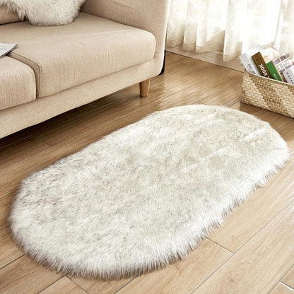 Luxuriöser Faux Schaffell-Teppich – Weicher, tierversuchsfrei und nachhaltiger Teppich für Wohnzimmer und Schlafzimmer