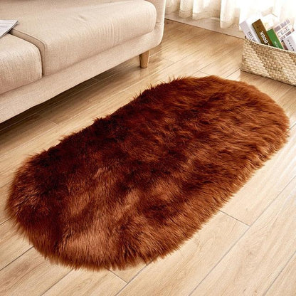 Luxuriöser Faux Schaffell-Teppich – Weicher, tierversuchsfrei und nachhaltiger Teppich für Wohnzimmer und Schlafzimmer
