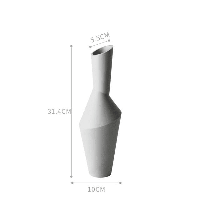 Garduru Keramik-Vase im Abstrakten Design | Stilvolle Deko | Hochwertige Verarbeitung | Modern und Zeitlos