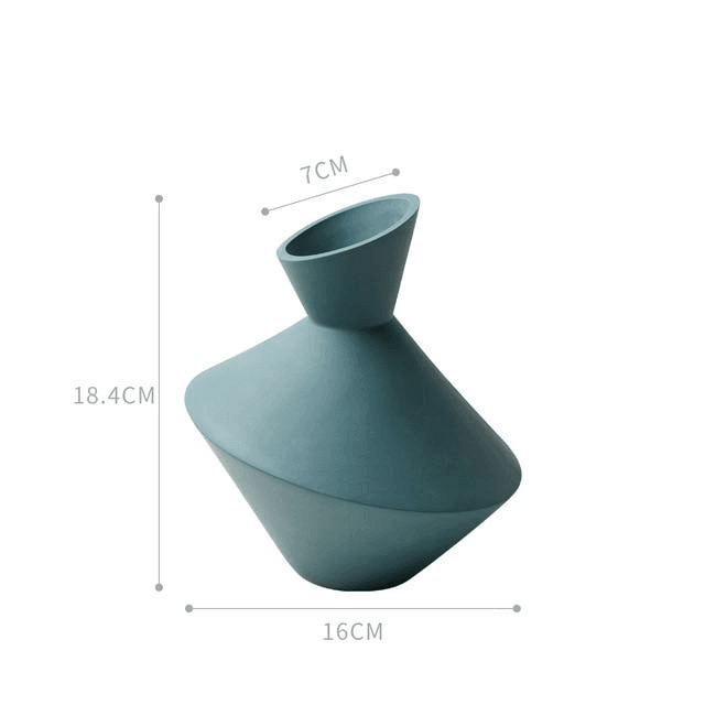 Garduru Keramik-Vase im Abstrakten Design | Stilvolle Deko | Hochwertige Verarbeitung | Modern und Zeitlos