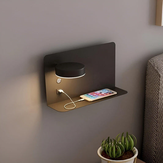 Garduru Light - LED-USB-Ladegerät-Wandleuchte mit Schalter