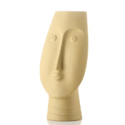 Garduru Face Design Keramik Vase | Moderne Deko für Wohnzimmer & Büro | Handgefertigte Kunstvasen