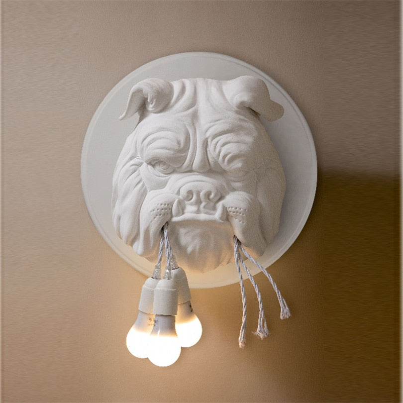 Bulldogge Wandleuchte Lampe Dekoration