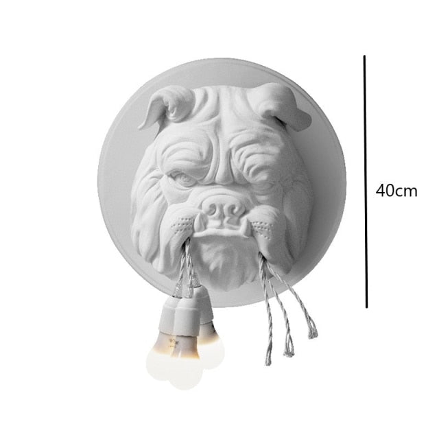 Bulldogge Wandleuchte Lampe Dekoration