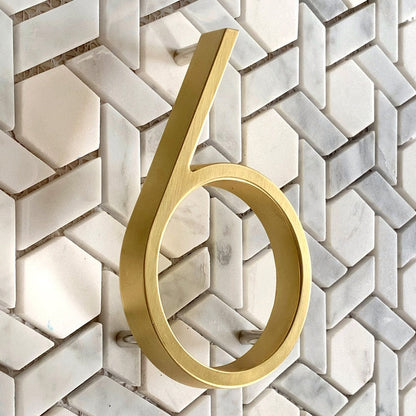 Gold Moderne Hausnummern