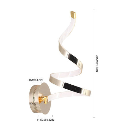 Nordic gebogene Metall LED-Wandlampe