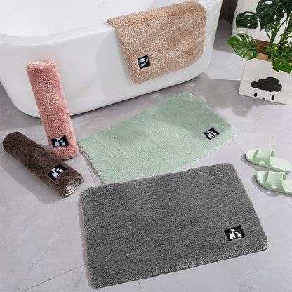 SoftSavanna – Luxus Giraffe Badmatte mit rutschfester & wasserabsorbierender Mikrofaser