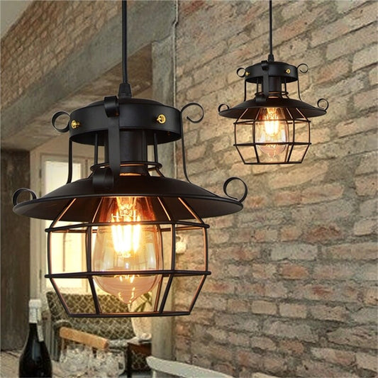 Garduru Antike industrielle Loft-Deckenlampe