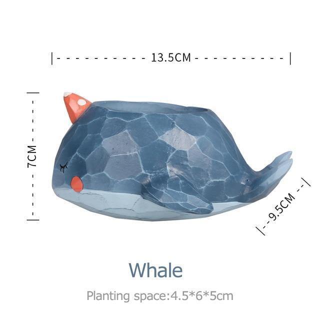 Garduru Tierförmiger Pflanzentopf | Süße Cartoon-Pflanzenhalter für Sukkulenten & Mini-Pflanzen | Dekorativ & Funktional