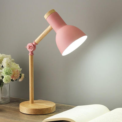 Royallure Holz Nordic Tischlampe - Verstellbar, Minimalistisches Design, E26/E27 Fassung