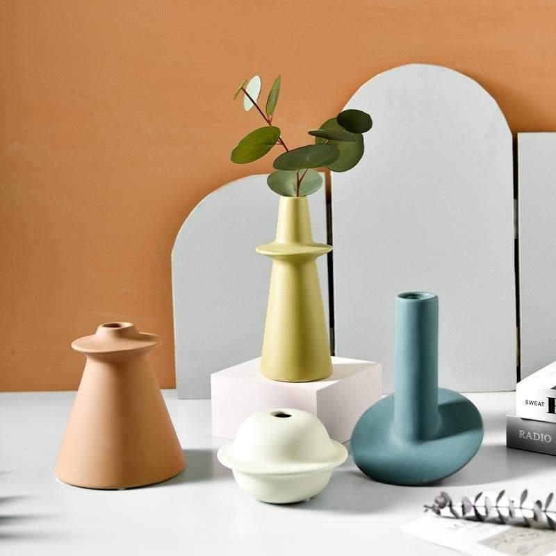 Garduru Morandi Keramikvasen | Stilvolle Deko | Modernes Design | In vier eleganten Farben