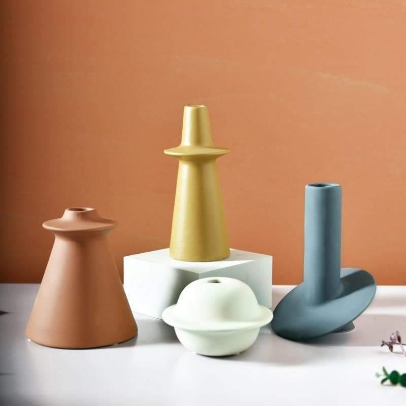 Garduru Morandi Keramikvasen | Stilvolle Deko | Modernes Design | In vier eleganten Farben