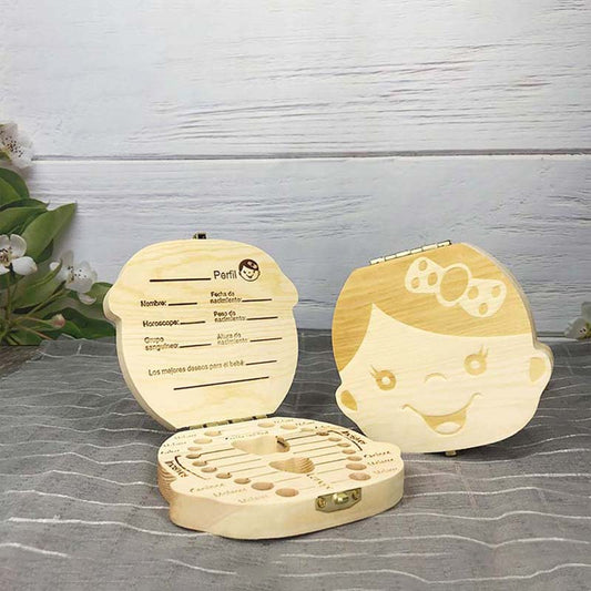 LittleTreasures – Holzzahnbox für Babyerinnerungen