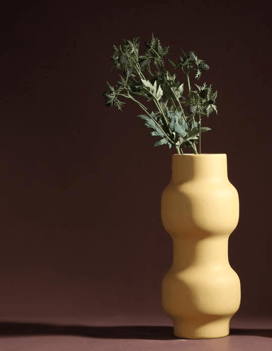 Garduru Keramik-Blumenvase | Warme Farbpalette | Elegantes Design | Perfekte Dekoration für Zuhause