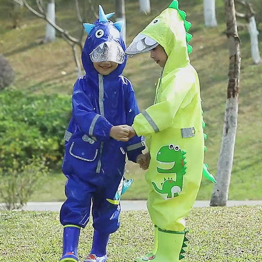 Wasserfester Dinosaurier-Puddlesuit für Kinder