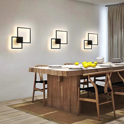 Wandmontage Quadrat Schwarz Weiß - DualSquare