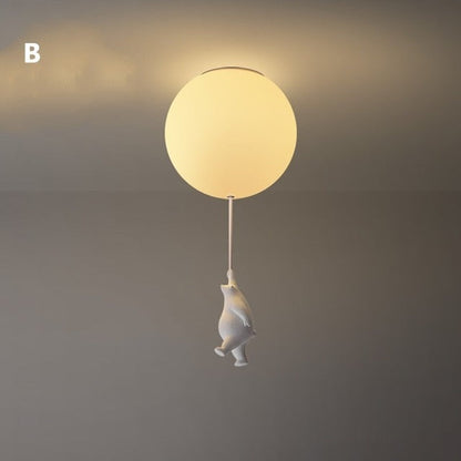 BalloonBear™ Deckenleuchte | Verspielte LED Kinderzimmerlampe | Kreatives Design | Stimmungsvolle Beleuchtung