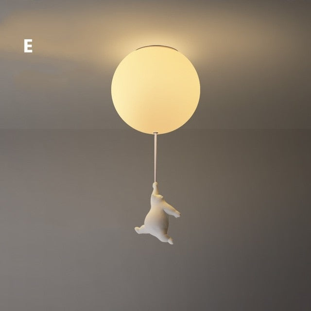 BalloonBear™ Deckenleuchte | Verspielte LED Kinderzimmerlampe | Kreatives Design | Stimmungsvolle Beleuchtung