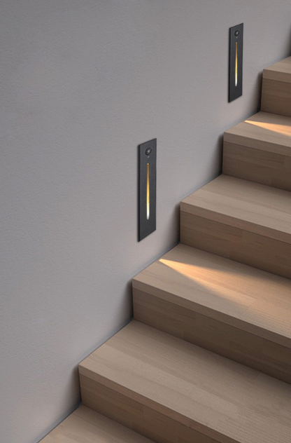 RoyaleGlow Sleek Eingelassene LED-Eck-Wandlampe - Modernes energieeffizientes Design