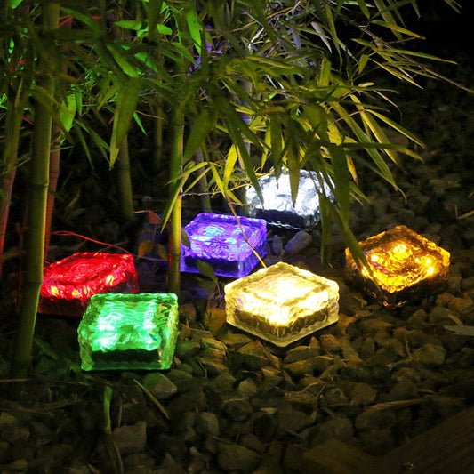 Outdoor Solar Ice Cube LED Lichter