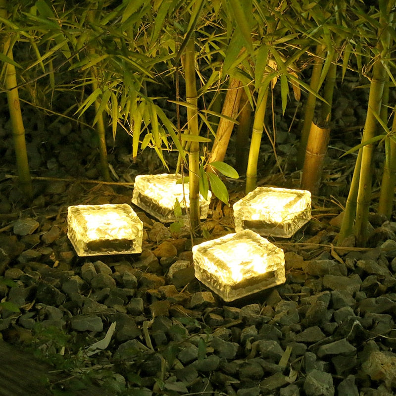 Outdoor Solar Ice Cube LED Lichter