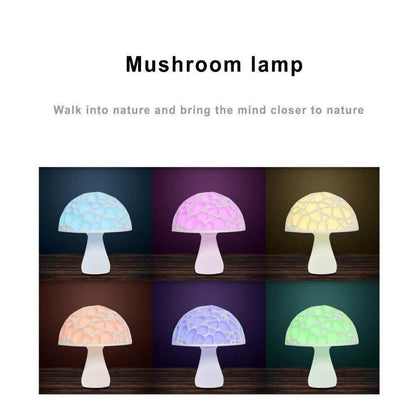 Garduru Print Elegante Pilz Tischlampe Raum