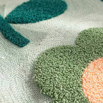 BotanicaLuxe – Strickkissenbezug mit üppigem Blumen- und Dschungelmuster