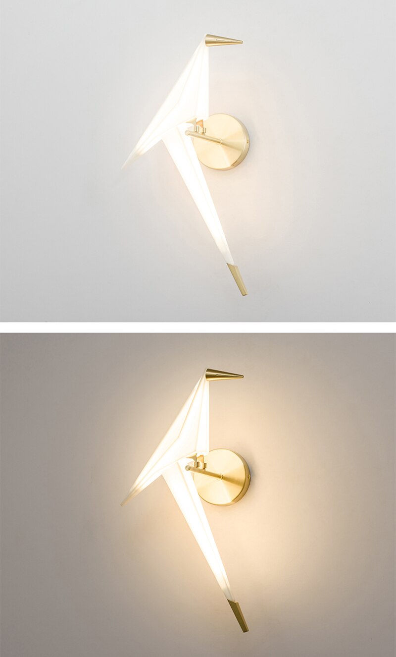 Vogel Wandlampe