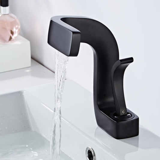 Garduru Gebogener Wasserhahn für das Badezimmer – Präzise Steuerung