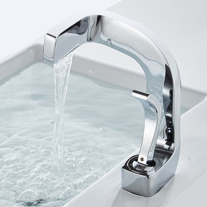 Garduru Gebogener Wasserhahn für das Badezimmer – Präzise Steuerung