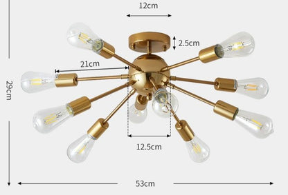 Ansley - Moderne Mehrfach-Glühlampe Leuchte