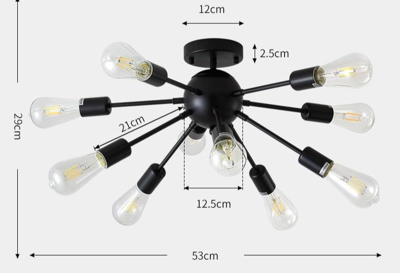 Ansley - Moderne Mehrfach-Glühlampe Leuchte