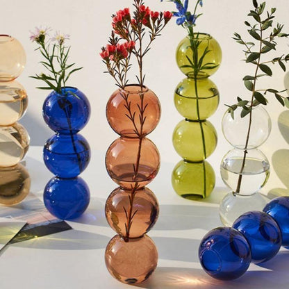 Garduru Glas-Bubble Vase | Zeitloses Design | Wohnaccessoire | Perfekt für Blumen oder Dekoration