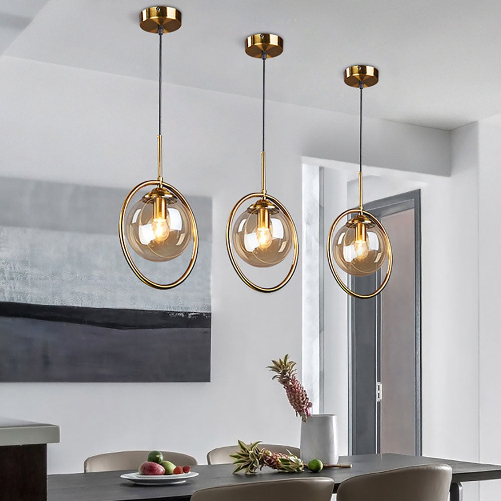 Garduru Glas Globus Pendelleuchten