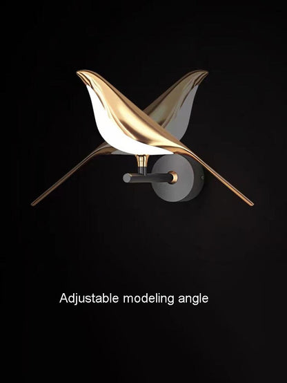 Moderne LED-Wandleuchte „Magpie Bird“