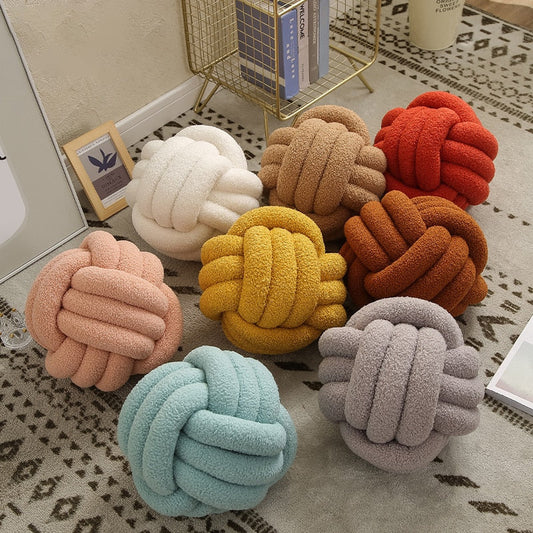 Garduru Knot Baumwoll-Wurfkissen aus Fleece – Komfort & Stil