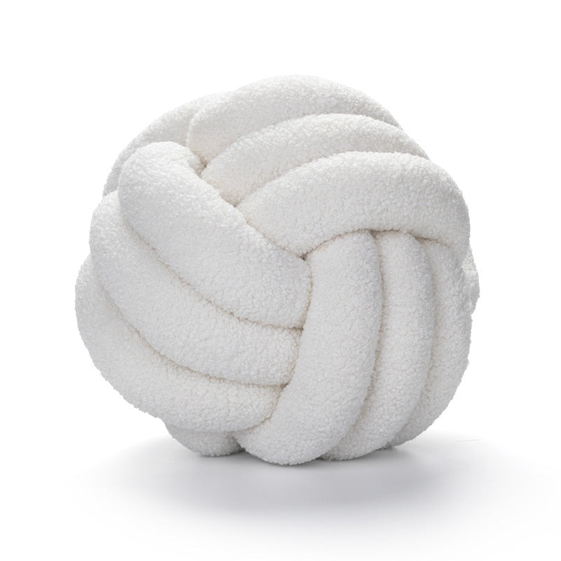 Garduru Knot Baumwoll-Wurfkissen aus Fleece – Komfort & Stil