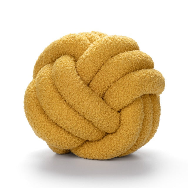 Garduru Knot Baumwoll-Wurfkissen aus Fleece – Komfort & Stil