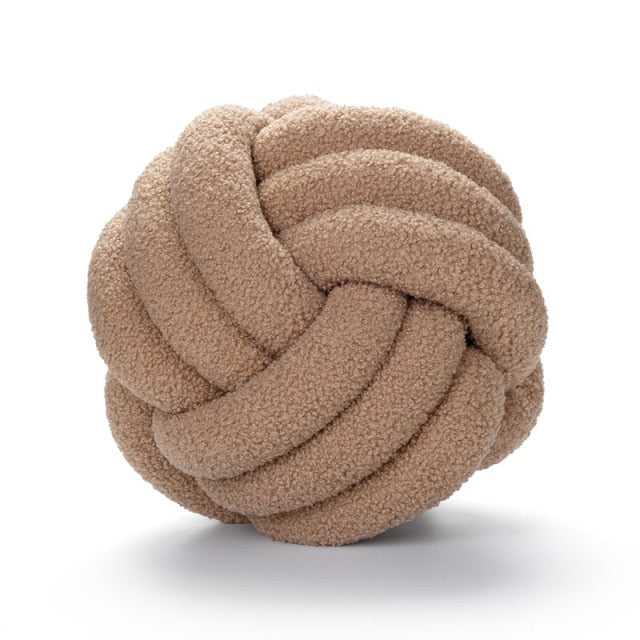 Garduru Knot Baumwoll-Wurfkissen aus Fleece – Komfort & Stil