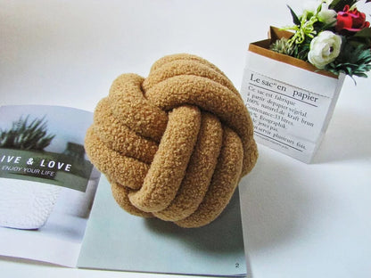 Garduru Knot Baumwoll-Wurfkissen aus Fleece – Komfort & Stil