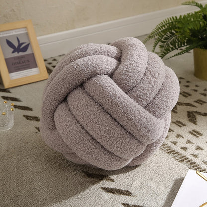 Garduru Knot Baumwoll-Wurfkissen aus Fleece – Komfort & Stil