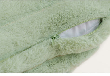 Nube Faux-Kaninchen-Kissenbezug