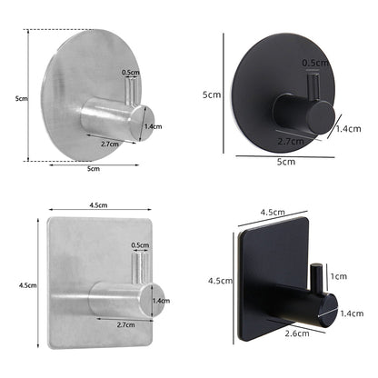 SteelGrip – Selbstklebende Edelstahlhaken für Badezimmer, Küche & mehr