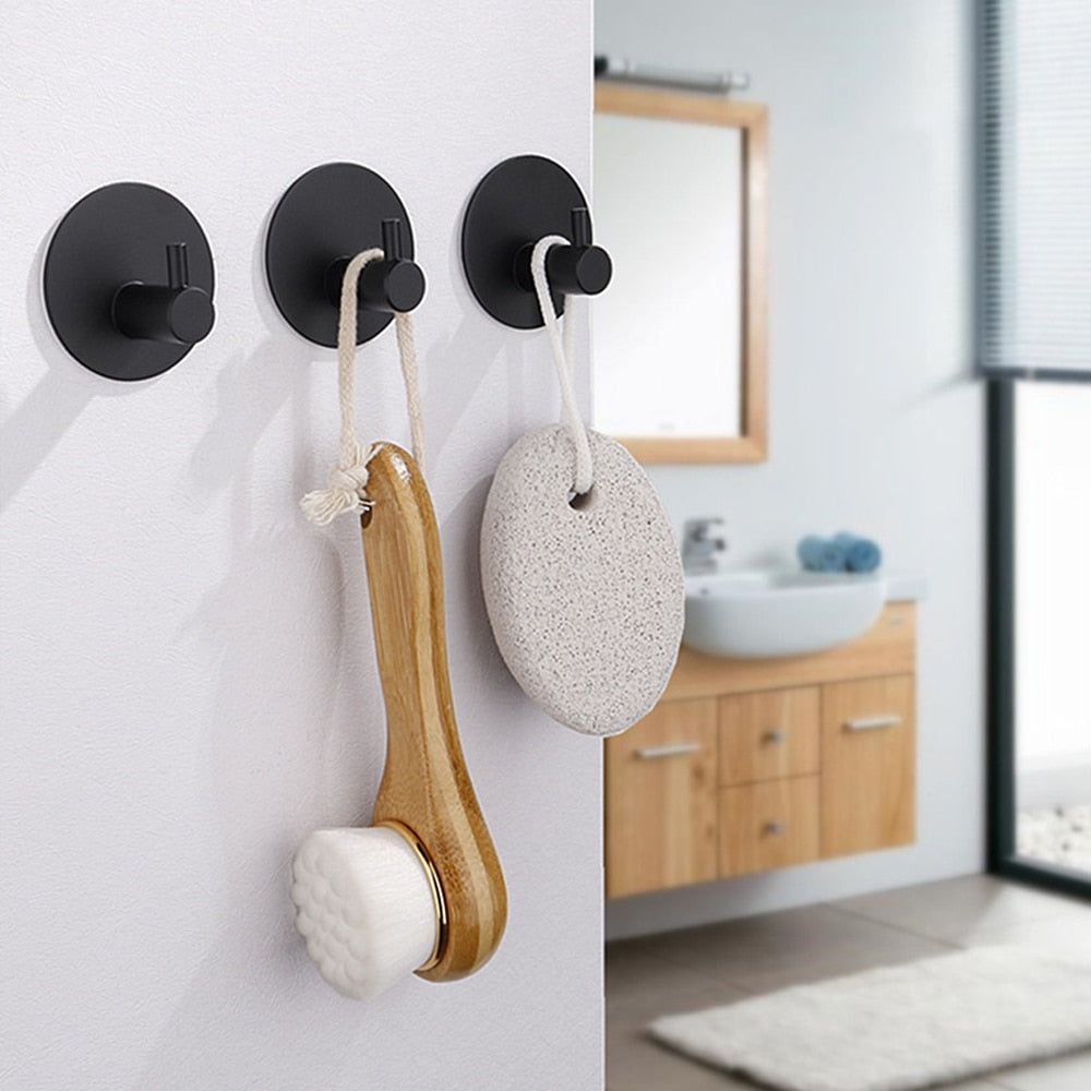 SteelGrip – Selbstklebende Edelstahlhaken für Badezimmer, Küche & mehr