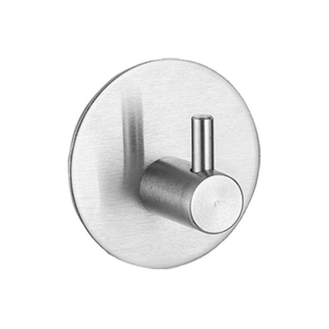 SteelGrip – Selbstklebende Edelstahlhaken für Badezimmer, Küche & mehr